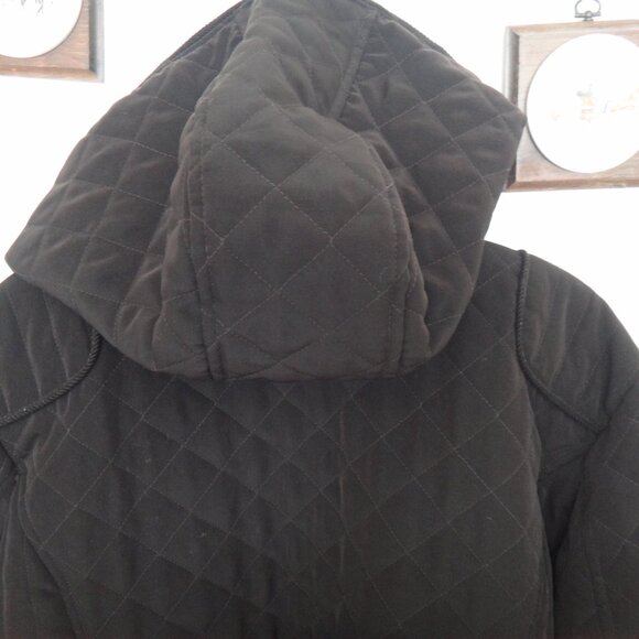 Braetan Womens Plus Jacket /Coat Brown Quilted Hooded Faux Fur Lining Sz 2X - Picture 15 of 16